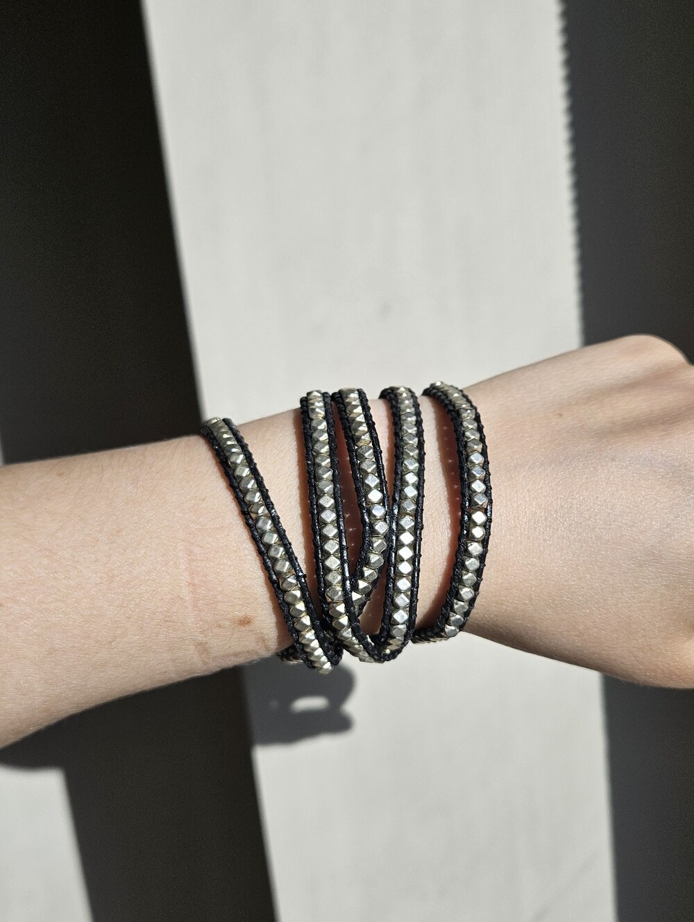Lulu Dharma wrap leather bracelet